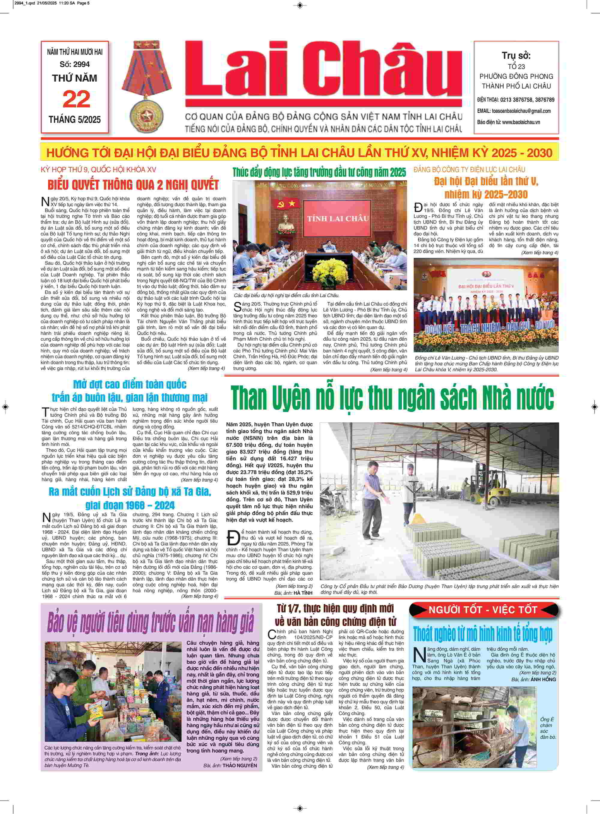 Số 2994 ngày 22/05/2025
