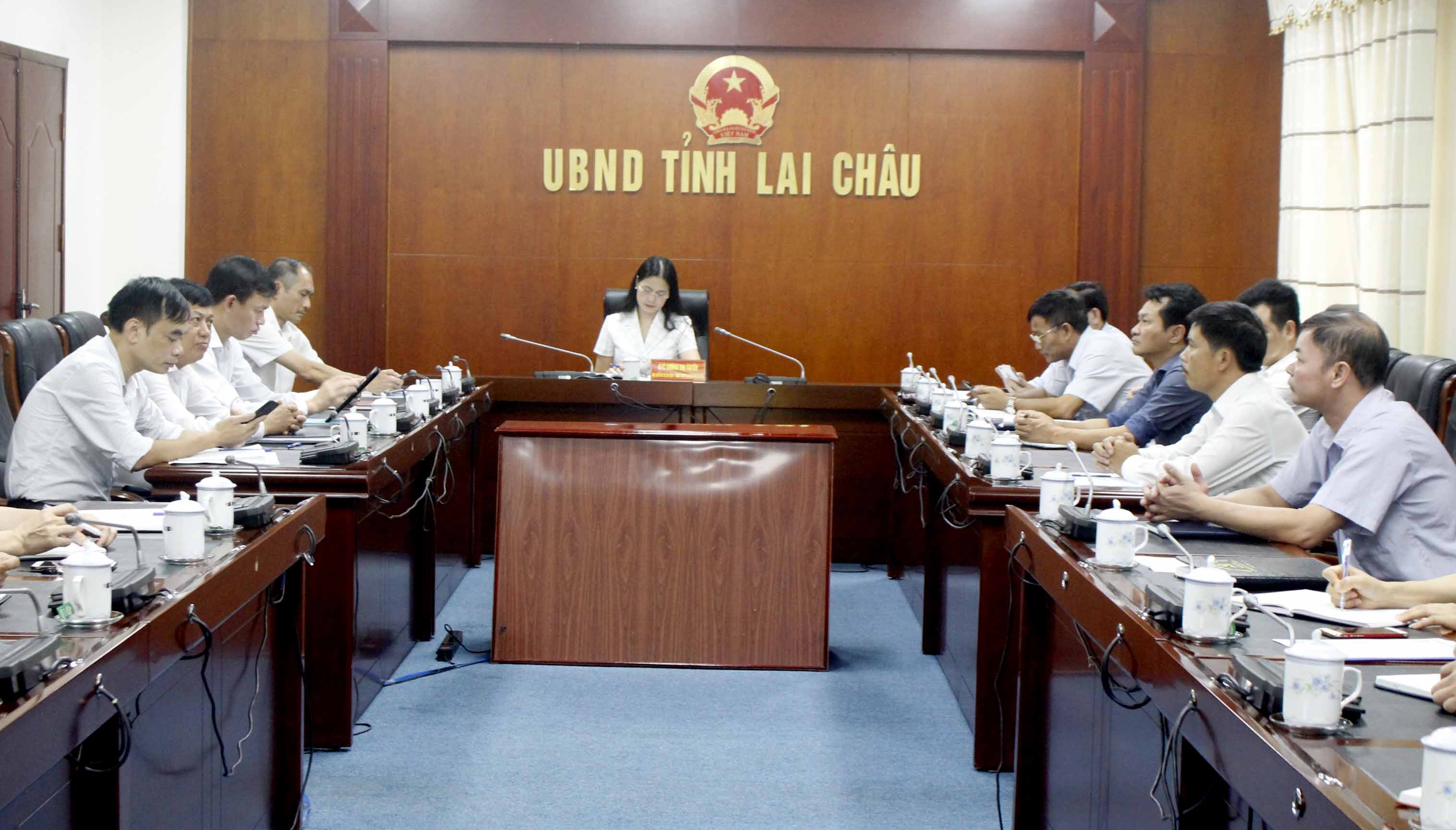 Quang cảnh Hội nghị tại điểm cầu tỉnh ta. 