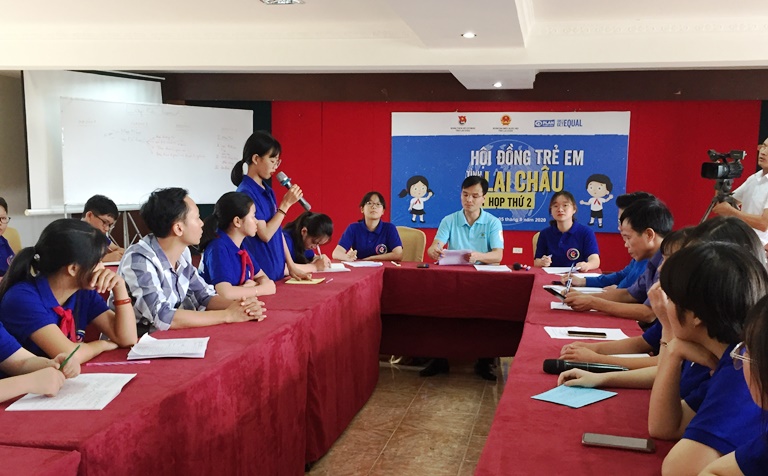 Tại kỳ họp, các em được nói lên suy nghĩ, nguyện vọng của mình. 
