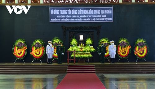 Lễ viếng nguyên Phó Thủ tướng Trương Vĩnh Trọng tại Hà Nội.
