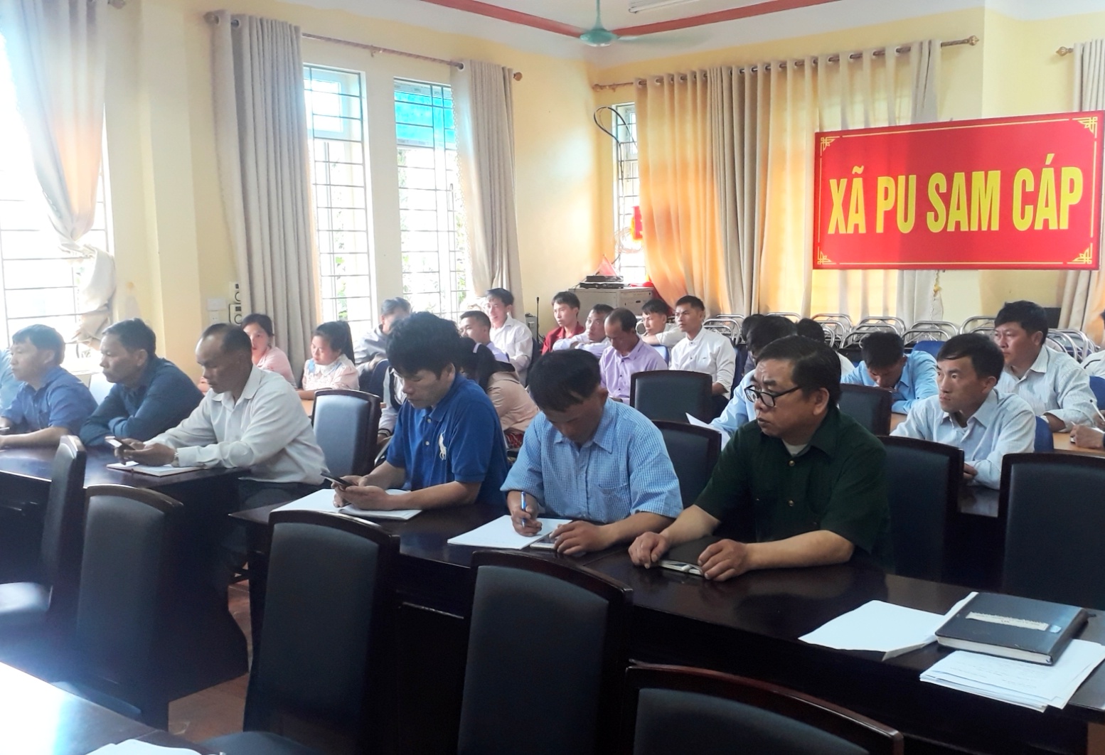 Quang cảnh lớp bồi dưỡng.
