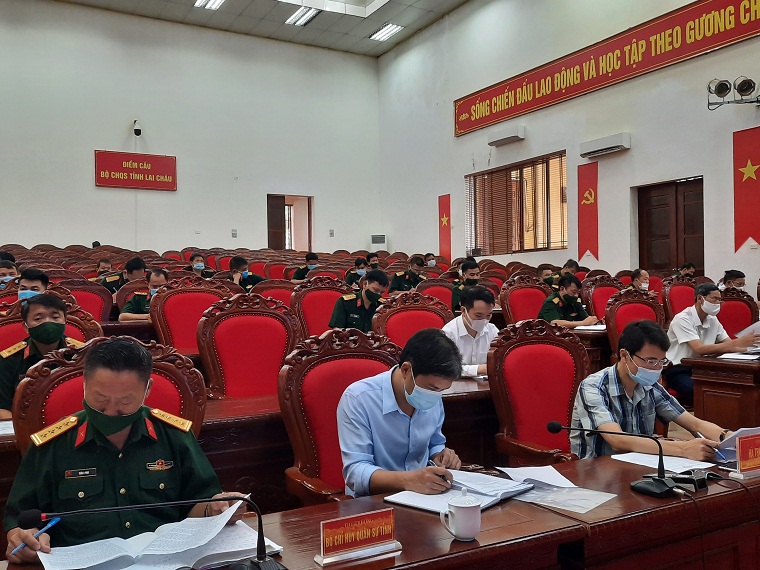 Quang cảnh hội ngị tại điểm cầu Lai Châu