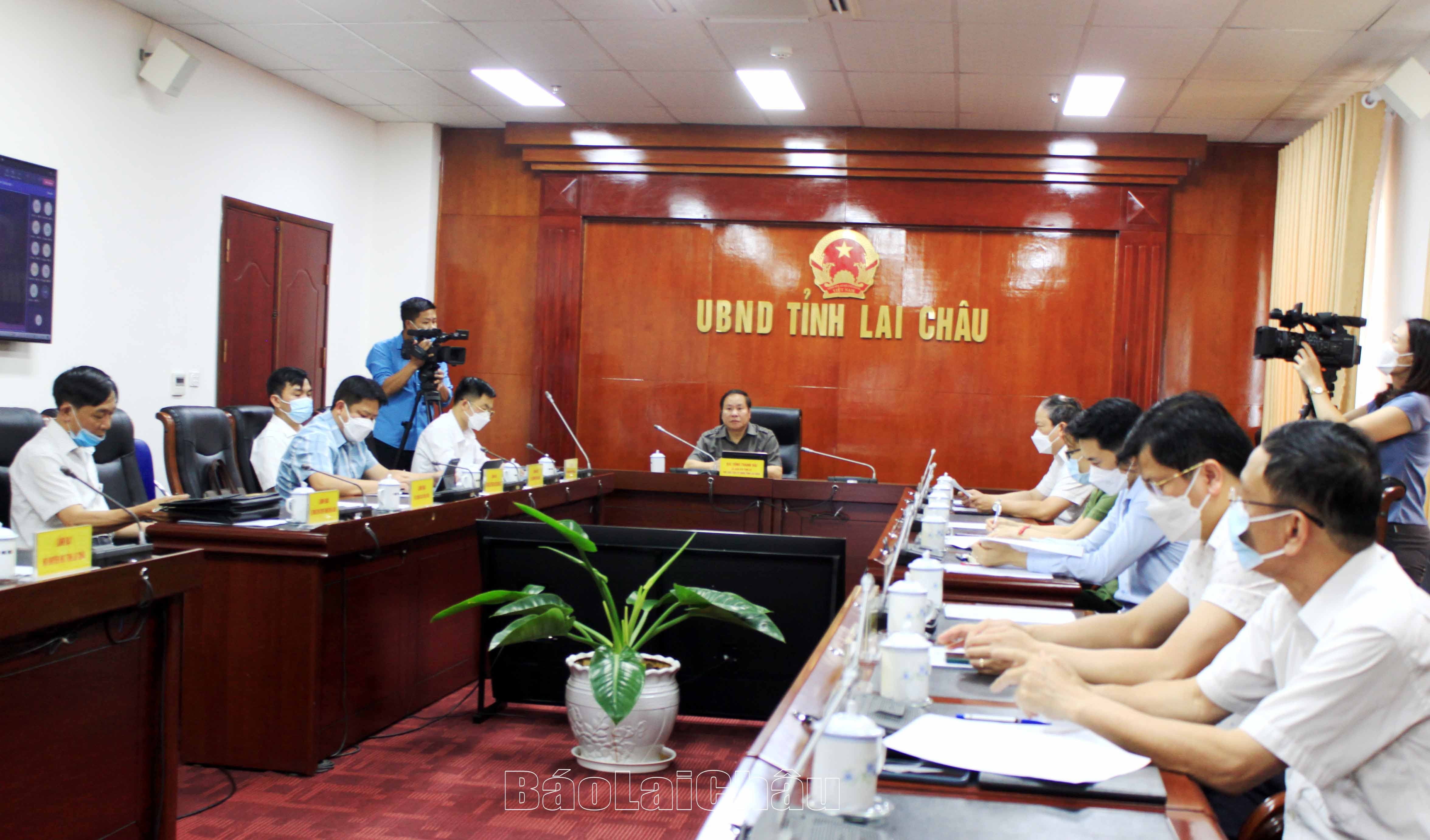 Quang cảnh Hội nghị điểm cầu tỉnh.