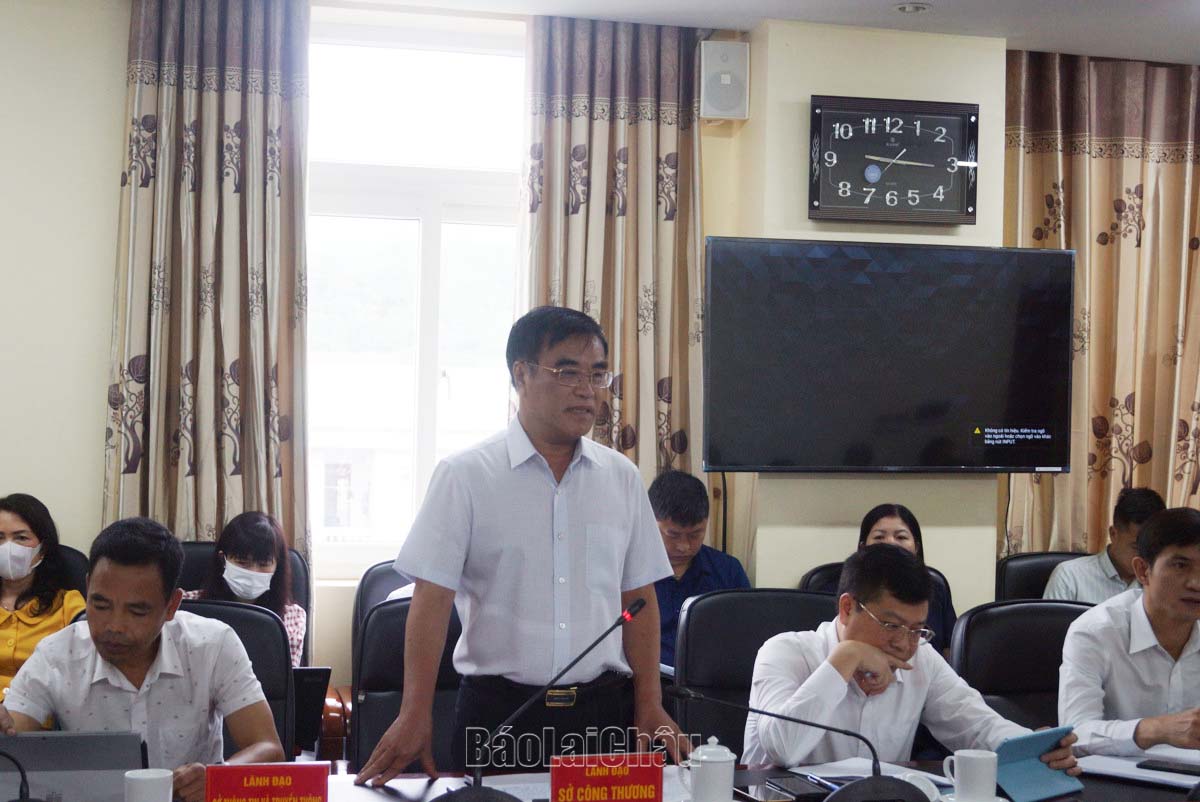 Thành viên trong Đoàn công tác phát biểu ý kiến.