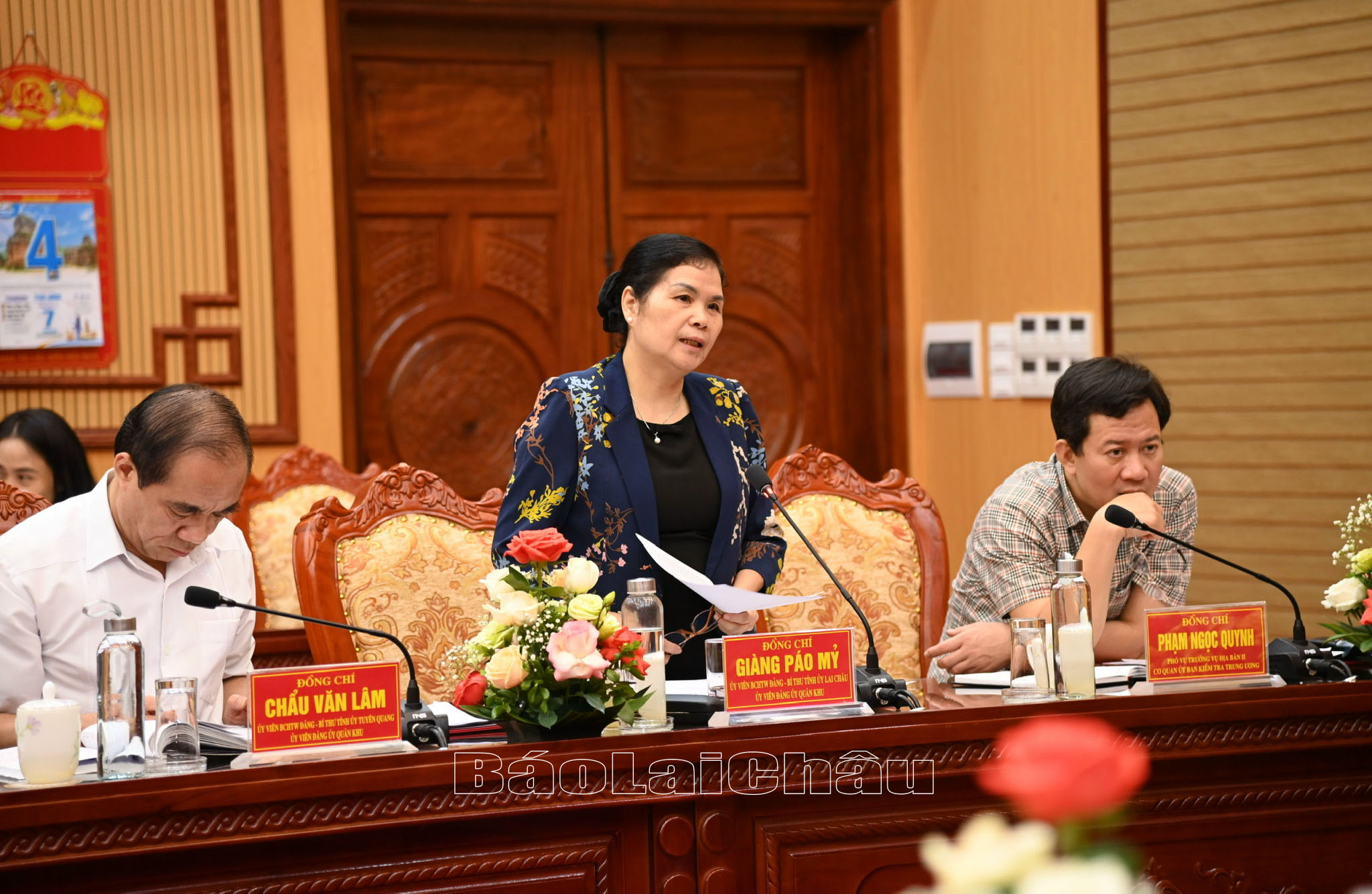 đồng chí Giàng Páo Mỷ - Uỷ viên Trung ương Đảng, Bí thư Tỉnh uỷ, Chủ tịch HĐND, Trưởng Đoàn Đại biểu Quốc hội tỉnh