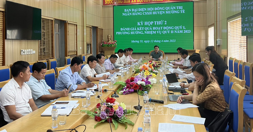 Ban Đại diện Hội đồng Quản trị Ngân hàng Chính sách xã hội huyện Mường Tè tổ chức Kỳ họp thứ 2