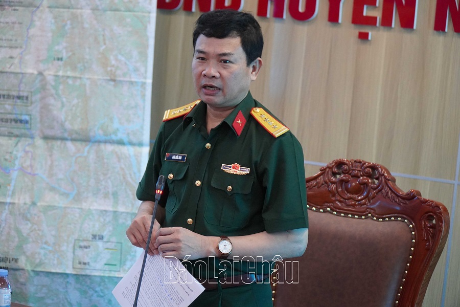 Triển khai nhiệm vụ diễn tập ứng phó bão lụt và tìm kiếm cứu nạn huyện Nậm Nhùn năm 2023