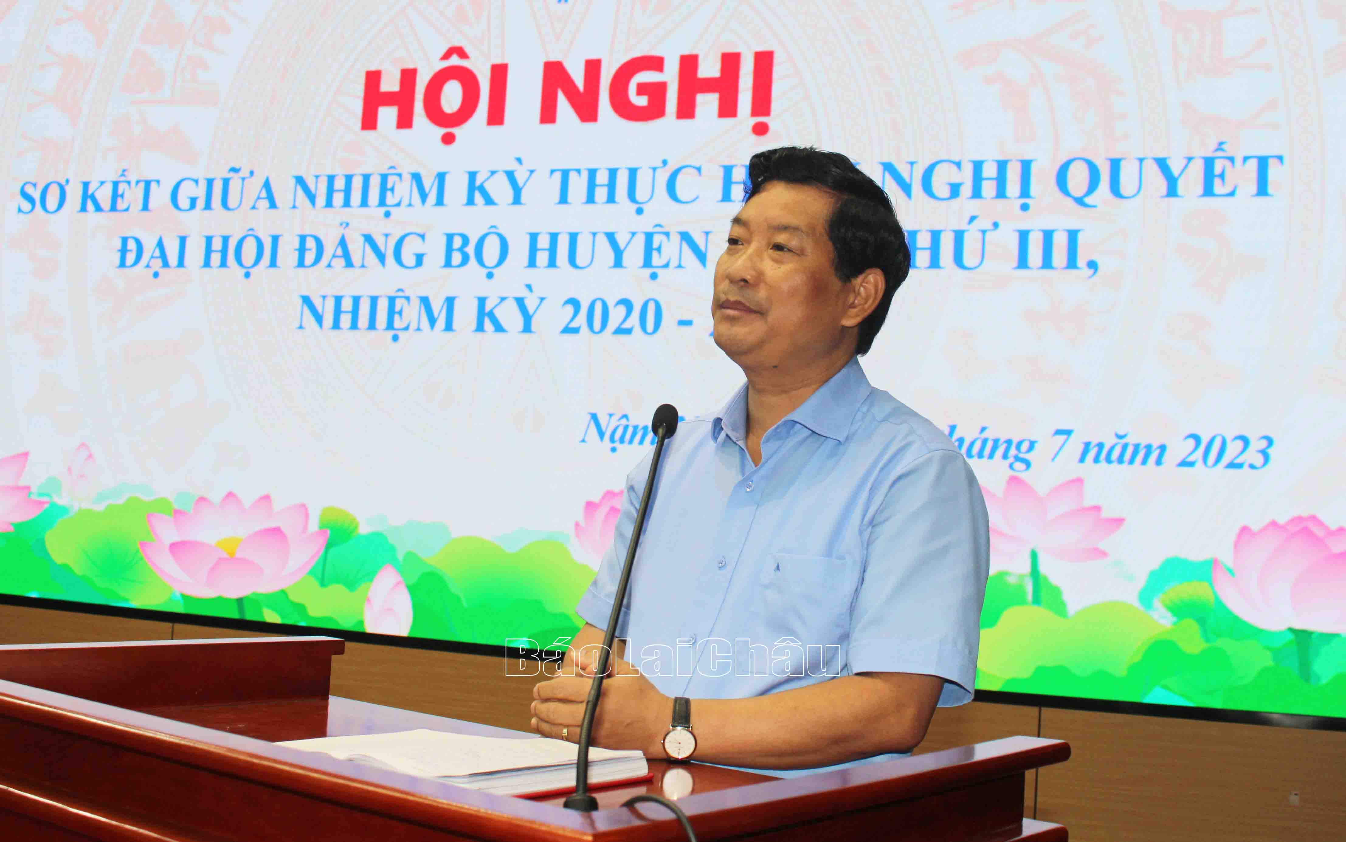 Đồng chí Chu Lê Chinh - Ủy viên BTV Tỉnh ủy, Phó Chủ tịch HĐND tỉnh phát biểu chỉ đạo hội nghị.