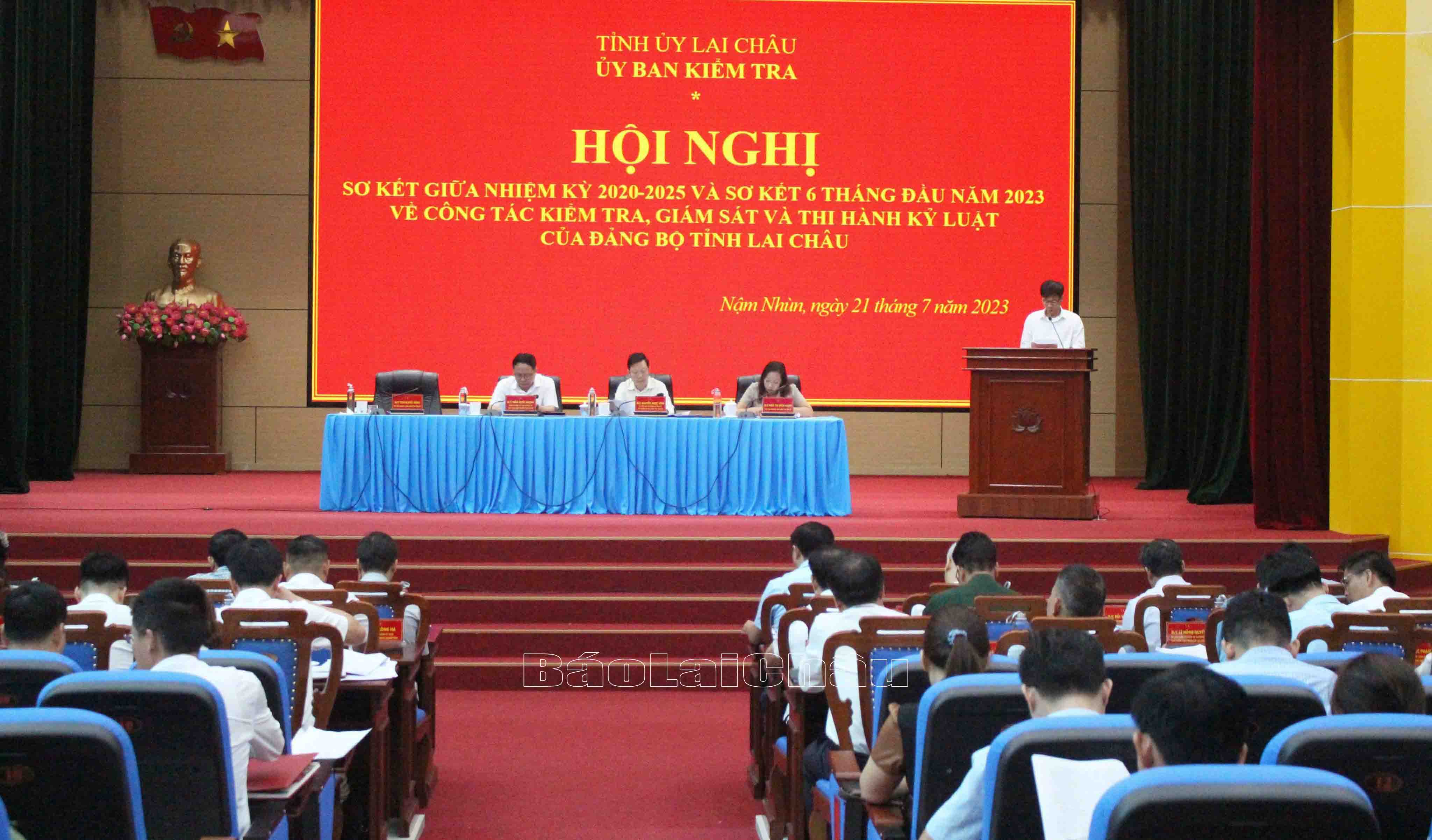Sơ kết giữa nhiệm kỳ, 6 tháng đầu năm về công tác kiểm tra, giám sát và thi hành kỷ luật của Đảng bộ tỉnh