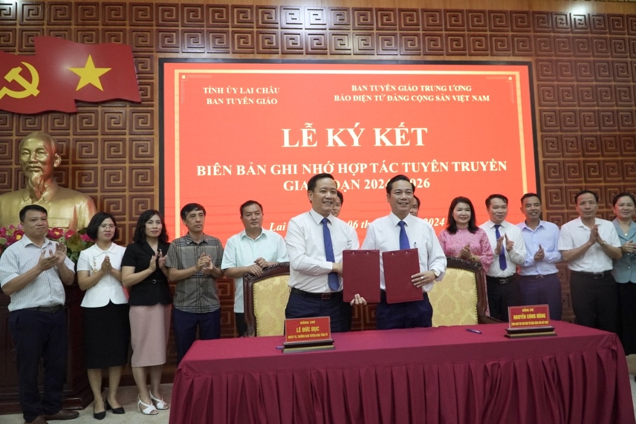 Lễ ký kết biên bản ghi nhớ hợp tác tuyên truyền giai đoạn 2024-2026