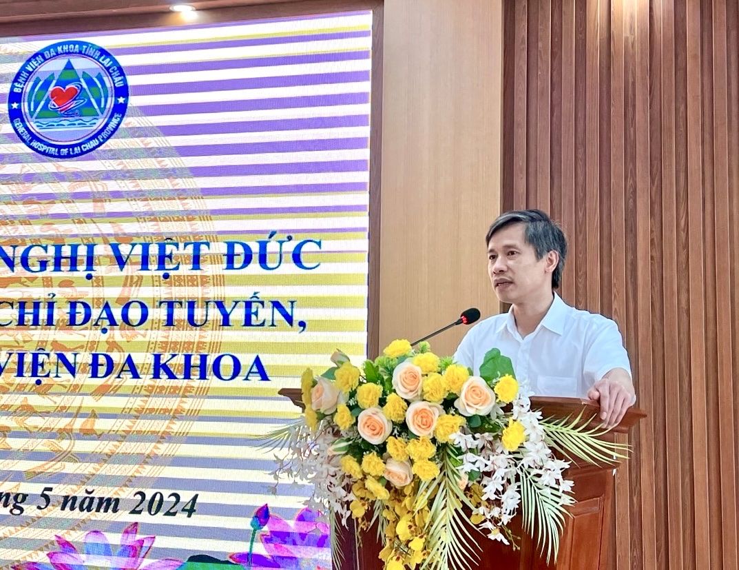 PGS.TS Nguyễn Mạnh Khánh – Phó Giám đốc Bệnh viện Hữu nghị Việt Đức, Giám đốc Trung tâm đào tạo và chỉ đạo tuyến kết luận buổi khảo sát.
