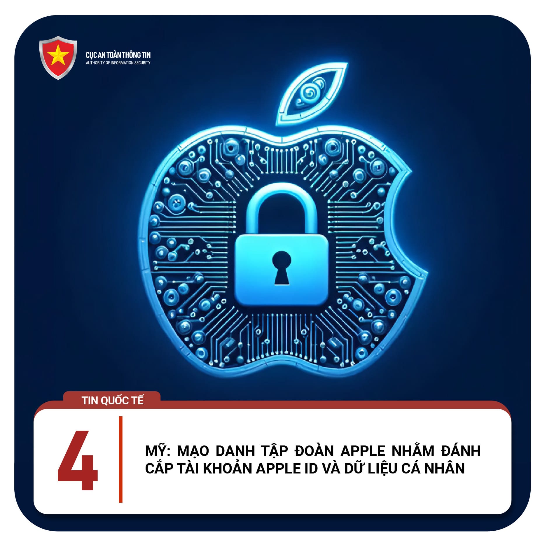 Cảnh báo mạo danh Apple và Amazon để chiếm đoạt dữ liệu, tài sản