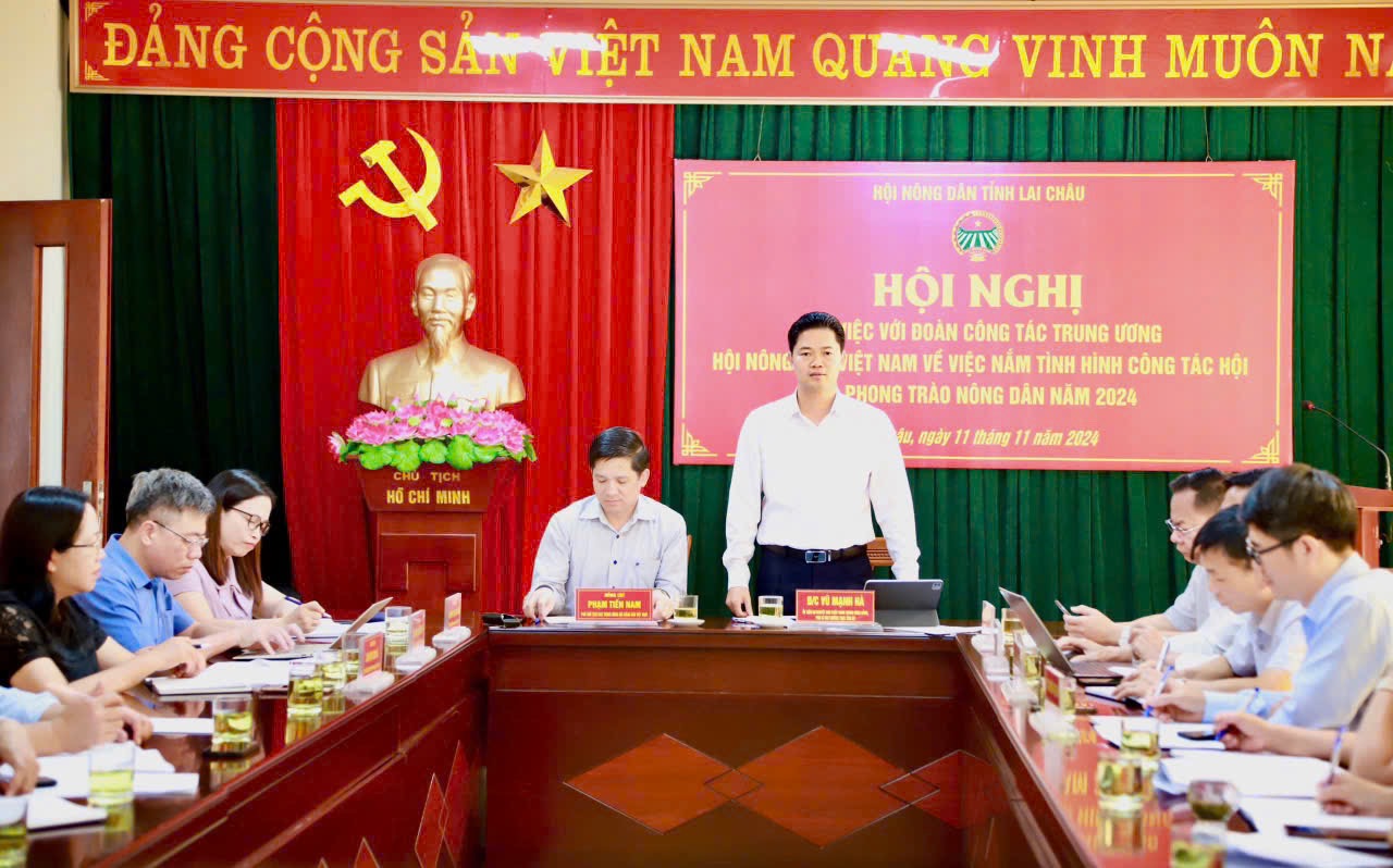 Đoàn công tác Trung ương Hội Nông dân Việt Nam làm việc với Hội Nông dân tỉnh