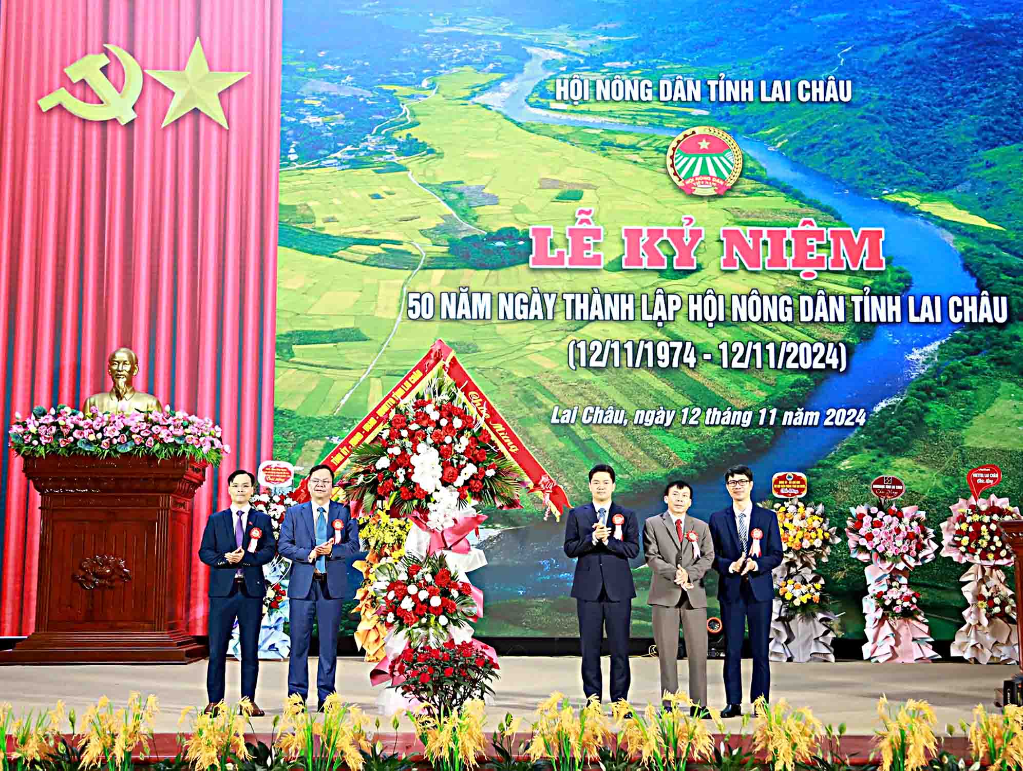 Lễ kỷ niệm 50 năm Ngày thành lập Hội Nông dân tỉnh Lai Châu