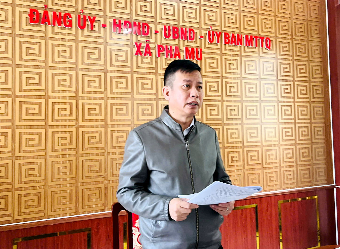 Đồng chí Nguyễn Văn Thăng -  Phó Bí thư Huyện ủy, Chủ tịch UBND huyện Than Uyên kết luận buổi kiểm tra. 