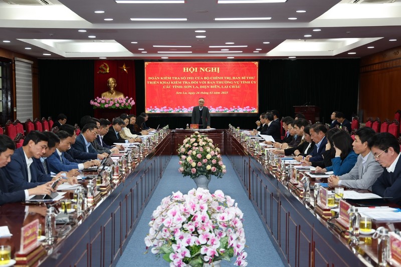 Công bố quyết định kiểm tra tại 3 tỉnh: Sơn La, Điện Biên, Lai Châu