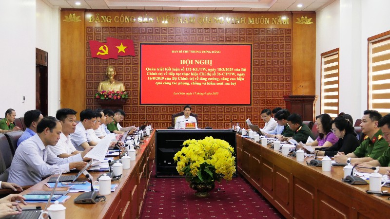 Quán triệt kết luận 132 của Bộ Chính trị về tăng cường, nâng cao hiệu quả phòng chống và kiểm soát ma túy