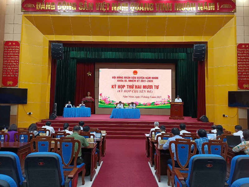 Kỳ họp thứ 24 (Kỳ họp chuyên đề) HĐND huyện Nậm Nhùn khoá III