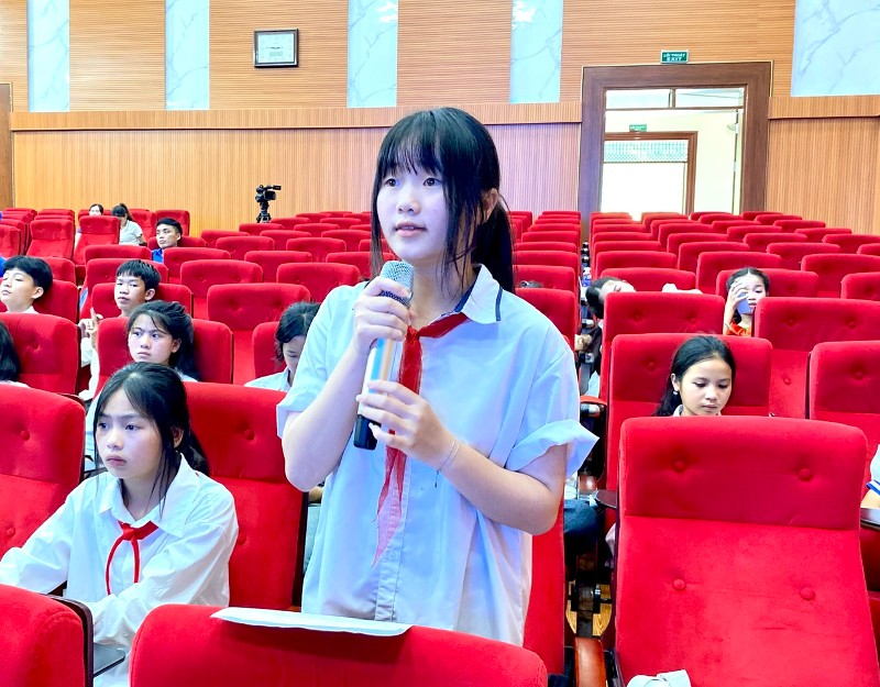 Đối thoại giữa Thường trực HĐND huyện với Hội đồng Trẻ em huyện Phong Thổ