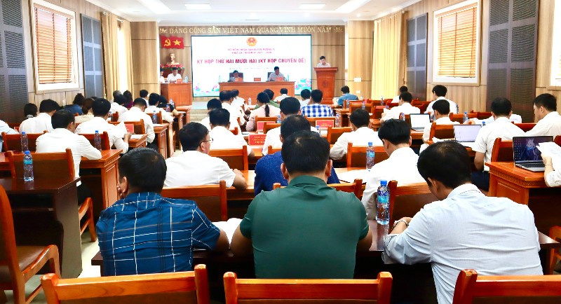 Kỳ họp thứ hai mươi hai (Kỳ họp chuyên đề) HĐND huyện Mường Tè