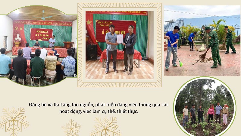 Gỡ khó công tác phát triển Đảng ở xã vùng biên