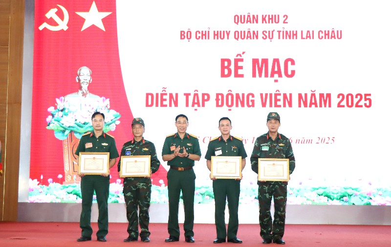 Lai Châu: Diễn tập động viên quân nhân dự bị năm 2025