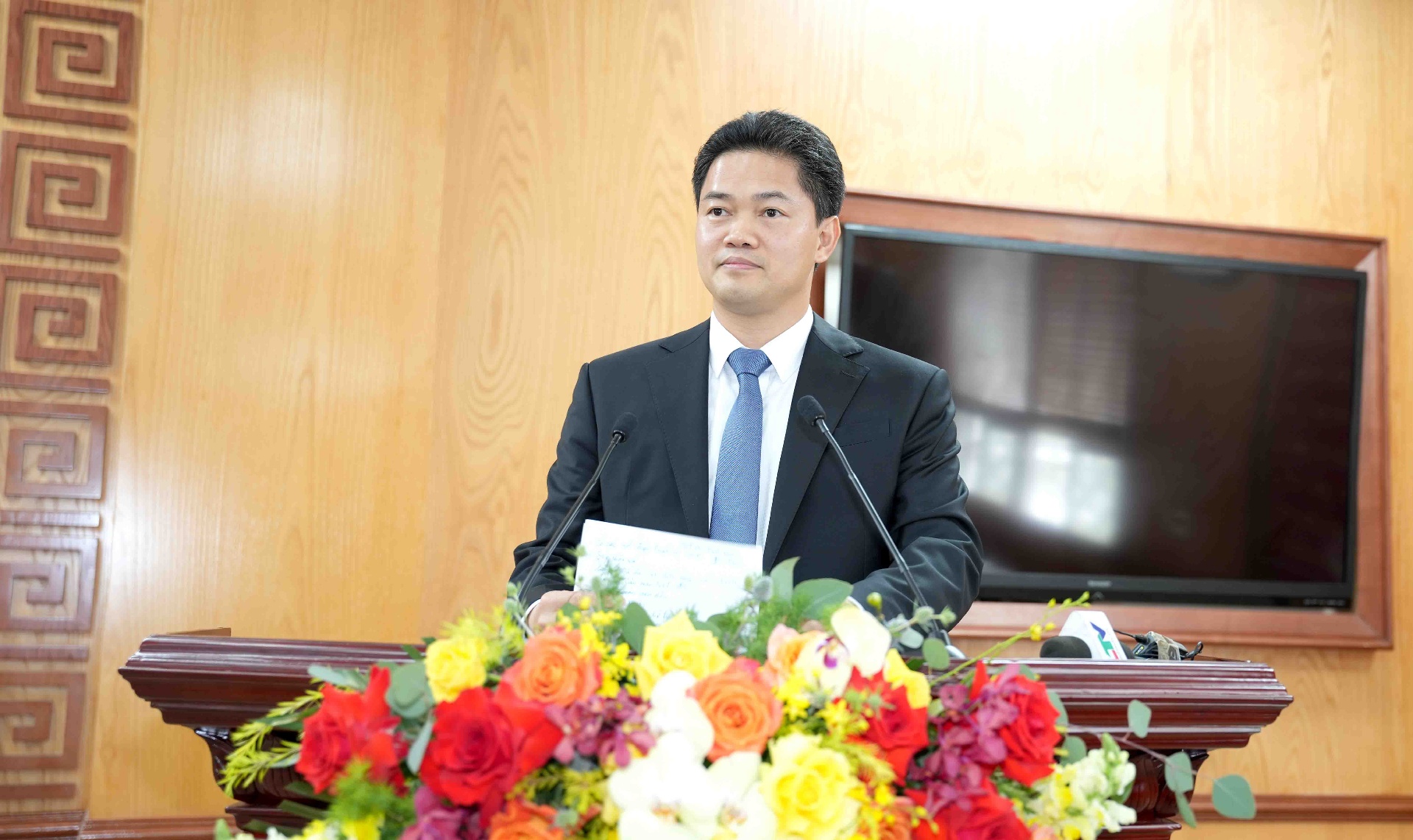 Đồng chí Vũ Mạnh Hà Ủy viên dự khuyết Ban Chấp hành Trung ương Đảng, Phó Bí thư Thường trực Tỉnh ủy phát biểu chỉ đạo tại Hội nghị.