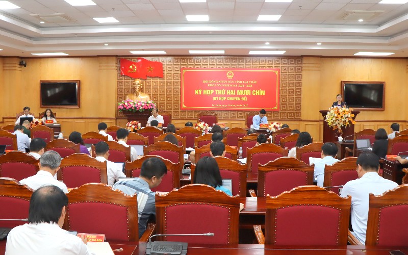 Kỳ họp thứ hai mươi chín (Kỳ họp chuyên đề) HĐND tỉnh khóa XV