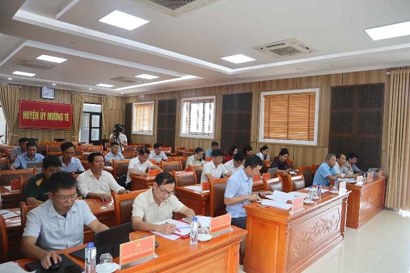 Hội nghị Ban Chấp hành Đảng bộ huyện Mường Tè lần thứ 21