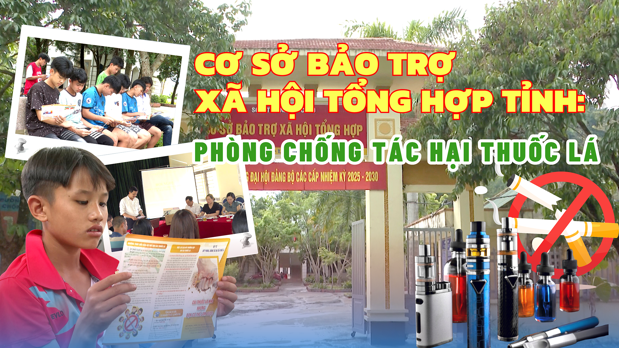 Cơ sở Bảo trợ xã hội tổng hợp tỉnh: Phòng chống tác hại thuốc lá