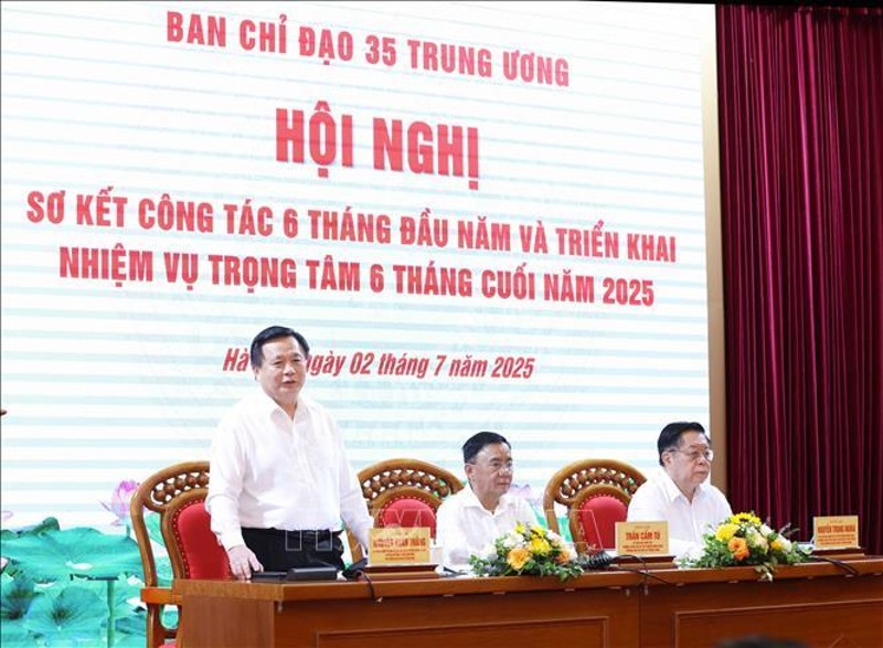Ban Chỉ đạo 35 Trung ương triển khai nhiệm vụ trọng tâm 6 tháng cuối năm