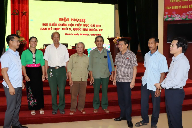 Đoàn Đại biểu Quốc hội tỉnh tiếp xúc cử tri sau Kỳ họp thứ 9, Quốc hội khóa XV