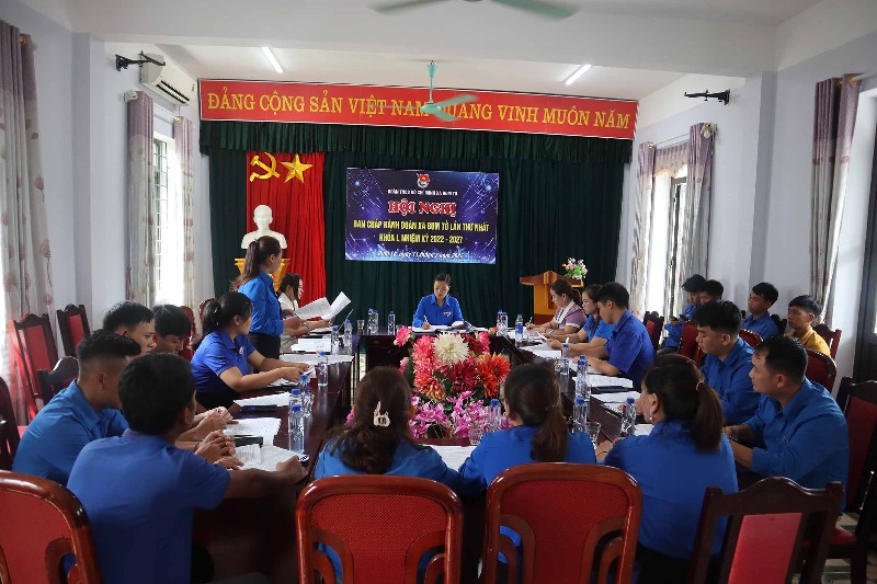 Hội nghị Ban Chấp hành Đoàn xã Bum Tở lần thứ nhất