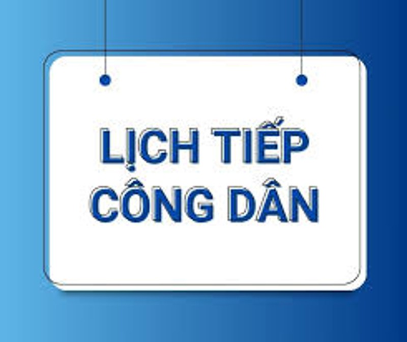 Lịch tiếp công dân của Lãnh đạo Đoàn ĐBQH và Thường trực HĐND tỉnh Lai Châu