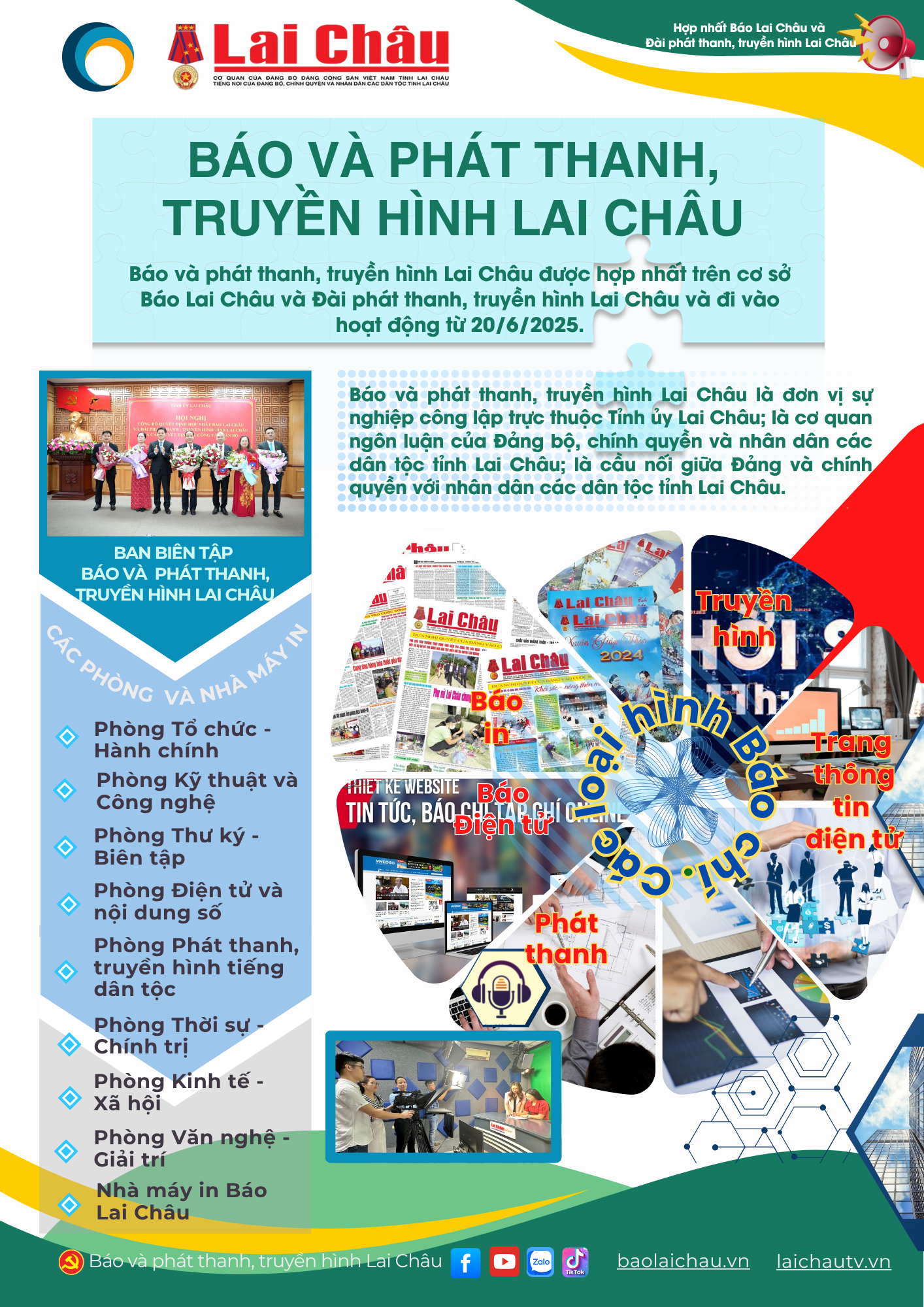 Hợp nhất Báo và Đài Phát thanh-Truyền hình Lai Châu thành Báo và phát thanh, truyền hình Lai Châu