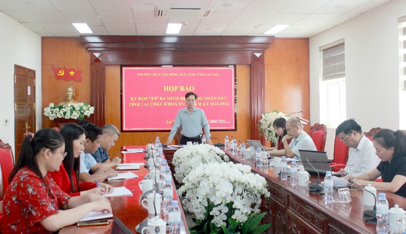 Họp báo Kỳ họp thứ ba mươi HĐND tỉnh khóa XV, nhiệm kỳ 2021 - 2026