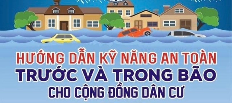 Thông điệp hướng dẫn an toàn cho cộng đồng dân cư trước, trong và sau bão
