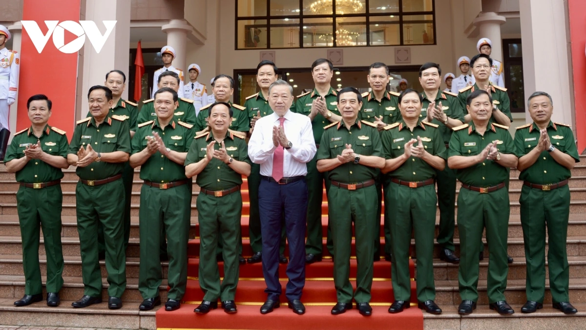 Tổng Bí thư Tô Lâm thăm, làm việc với Tổng cục Chính trị QĐND Việt Nam