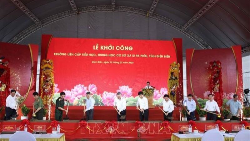 Tổng Bí thư Tô Lâm dự lễ khởi công xây dựng trường học tại xã Si Pa Phìn (Điện Biên)