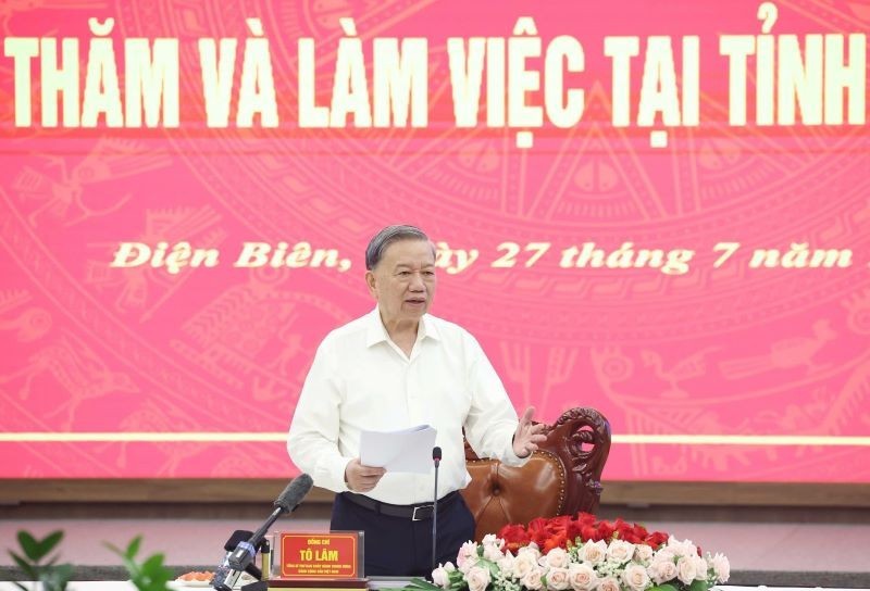 Tổng Bí thư Tô Lâm làm việc với Ban Chấp hành Đảng bộ tỉnh Điện Biên