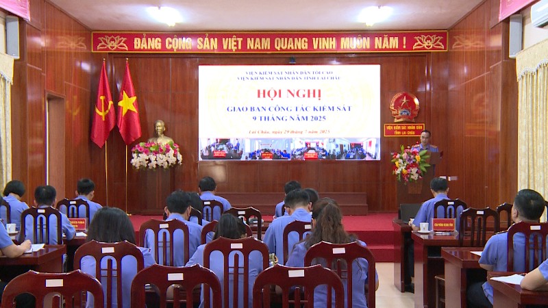 Hội nghị Giao ban công tác kiểm sát 9 tháng năm 2025