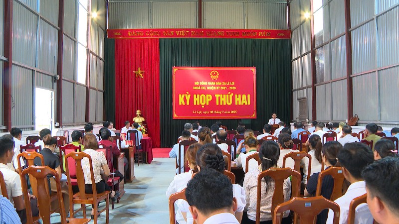 Kỳ họp thứ hai HĐND xã Lê Lợi khoá XXI, nhiệm kỳ 2021-2026