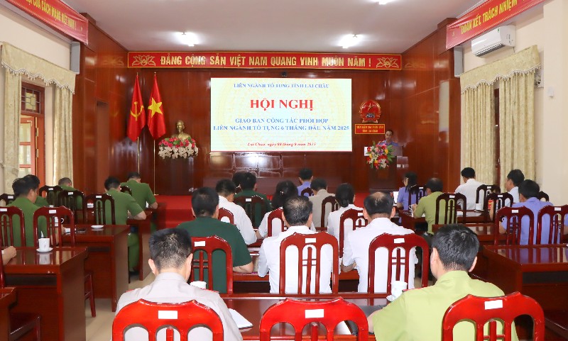 Giao ban công tác phối hợp liên ngành tố tụng 6 tháng đầu năm 2025