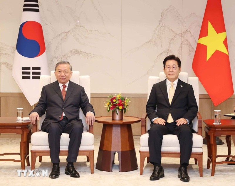 Tổng Bí thư Tô Lâm hội đàm với Tổng thống Hàn Quốc Lee Jae Myung