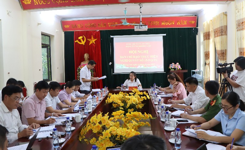 Hội nghị Ban Chỉ đạo thực hiện Nghị quyết số 15-NQ/TU của Ban Chấp hành Đảng bộ tỉnh 