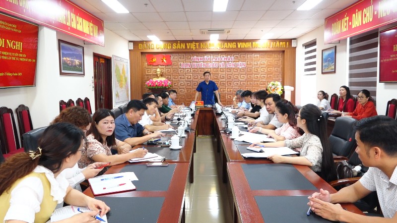 Hội nghị thống nhất nhiệm vụ tuyên truyền Đại hội Đại biểu Đảng bộ tỉnh lần thứ XV, nhiệm kỳ 2025 - 2030