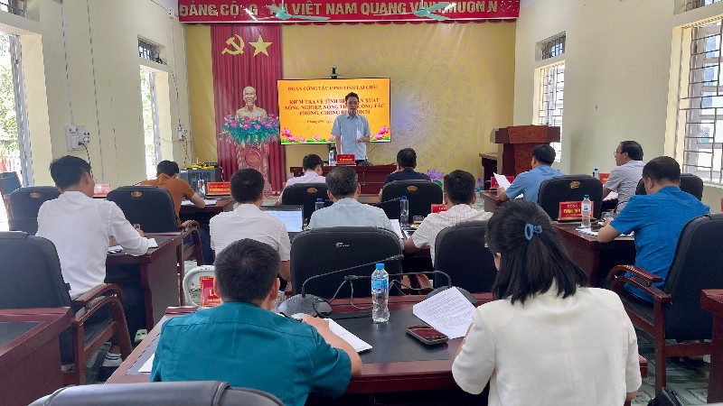 Đoàn công tác UBND tỉnh kiểm tra tình hình sản xuất nông nghiệp tại xã Mường Kim