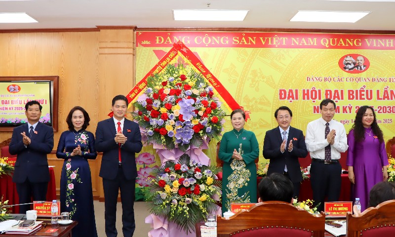 Đảng bộ Các cơ quan Đảng tỉnh: Đại hội Đại biểu lần thứ I, nhiệm kỳ 2025 – 2030