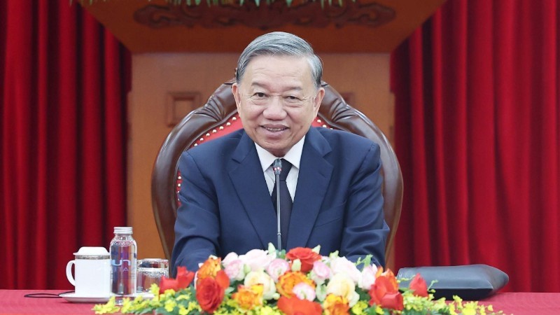 Tổng Bí thư Tô Lâm điện đàm với Chủ tịch Đảng Nhân dân Campuchia Hun Sen