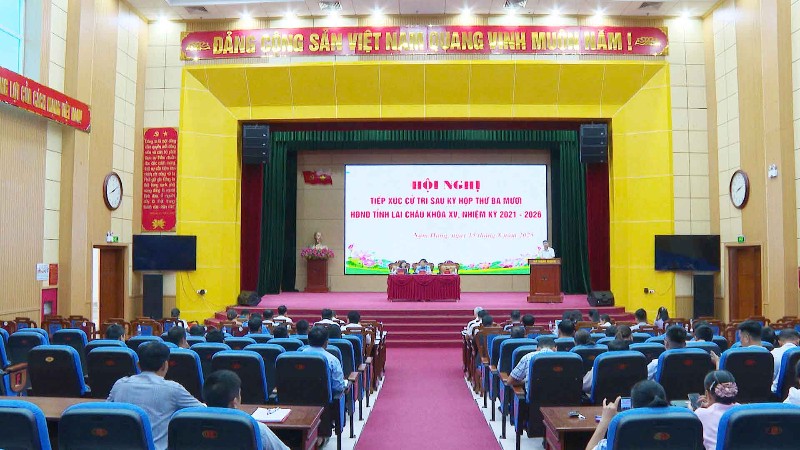 Hội nghị Tiếp xúc cử tri sau kỳ họp thứ ba mươi HĐND tỉnh khoá XV, nhiệm kỳ 2021 - 2026